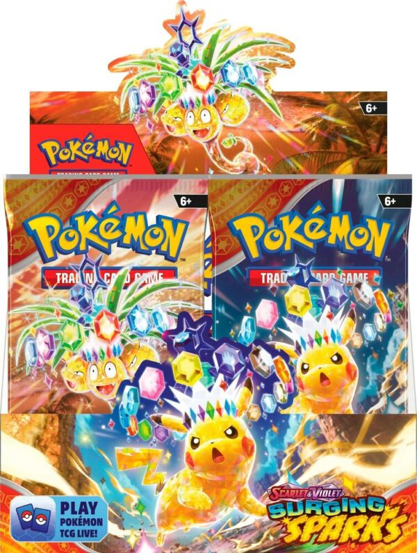 Pokemon TCG: Caja de sobres Surging Sparks English (sellada)