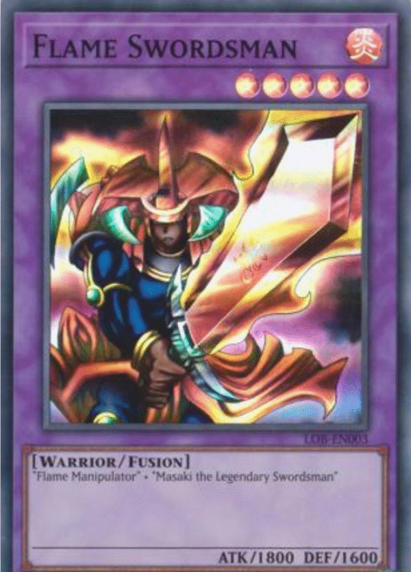 Flame Swordsman - LOB-EN003 - Super Rare Unlimited (25th Reprint)