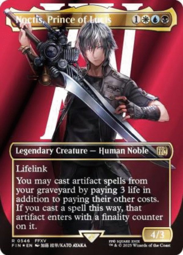 Noctis, Prince of Lucis (Borderless) (Surge Foil) - 0546 - Foil