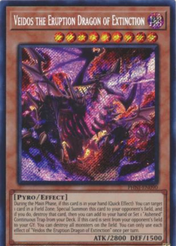 Veidos el Dragón Erupción de la Extinción - PHNI-SP090 - Secret Rare 1st Edition (español)
