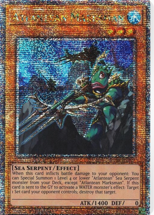 Atlantean Marksman - RA04-EN009 - Quarter Century Secret Rare 1st Edition