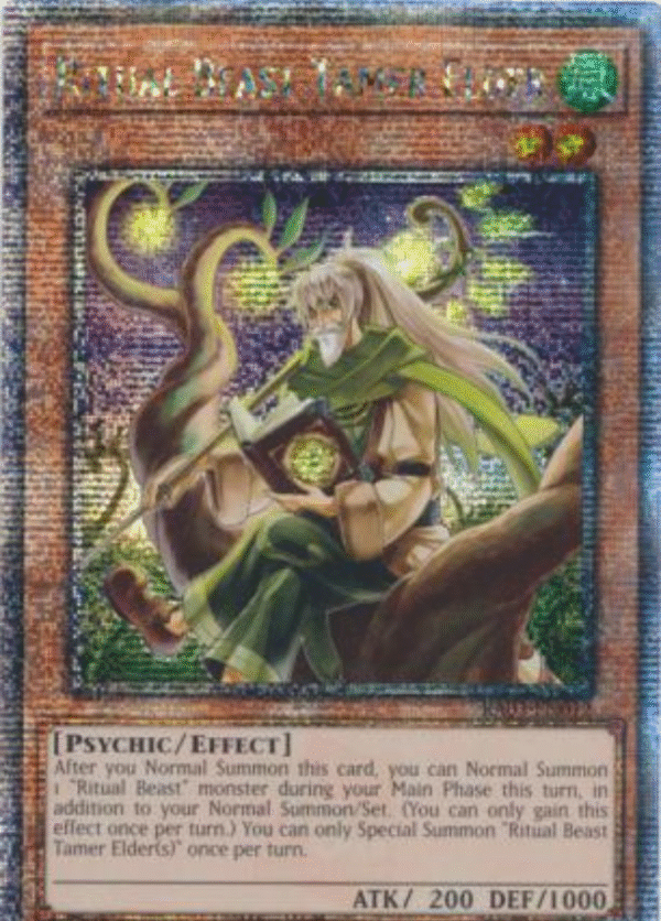 Ritual Beast Tamer Elder - RA03-EN012 - Quarter Century Secret Rare 1st Edition
