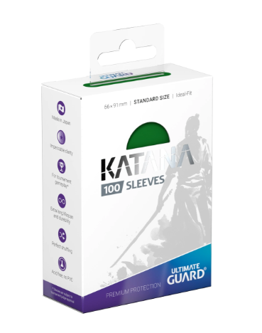 Protectores Ultimate Guard KATANA tamaño Standard  Verde(100 ct.)