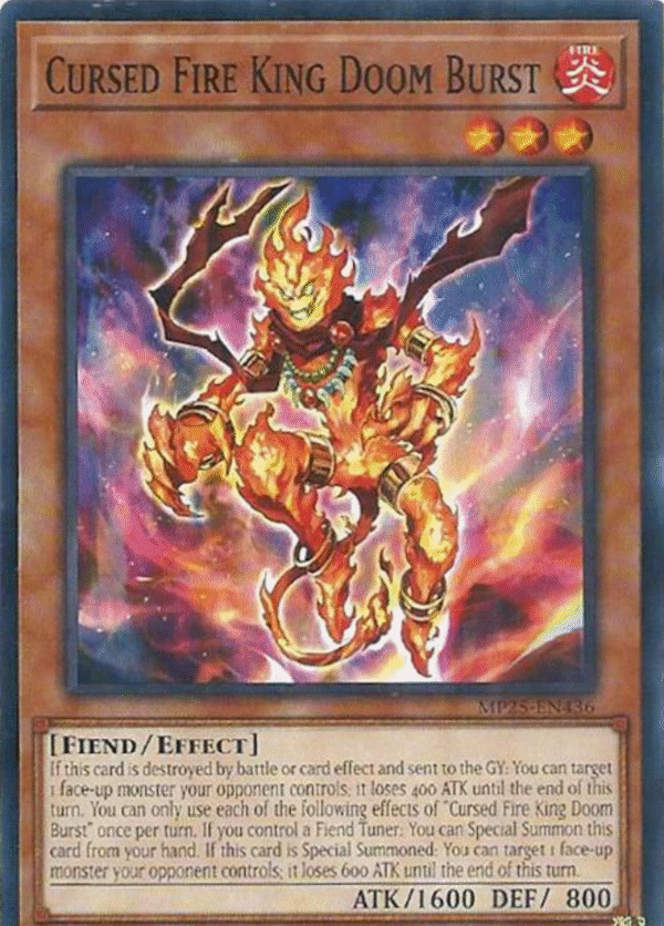 Cursed Fire King Doom Burst - MP25-EN436 - 2025 Mega-Pack (MP25)
