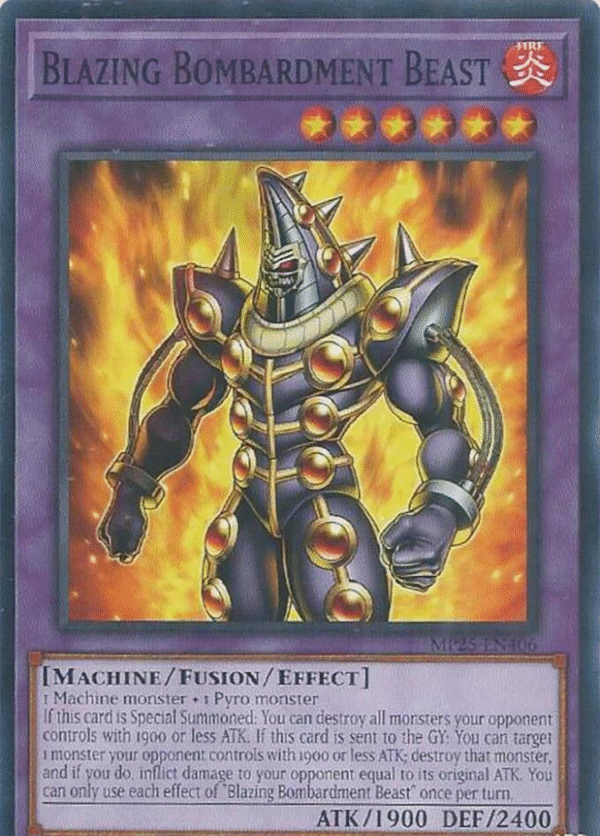 Blazing Bombardment Beast - MP25-EN406 - 2025 Mega-Pack (MP25)
