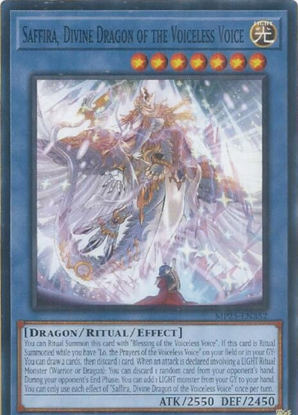 Saffira, Divine Dragon of the Voiceless Voice - MP25-EN352 - 2025 Mega-Pack (MP25)