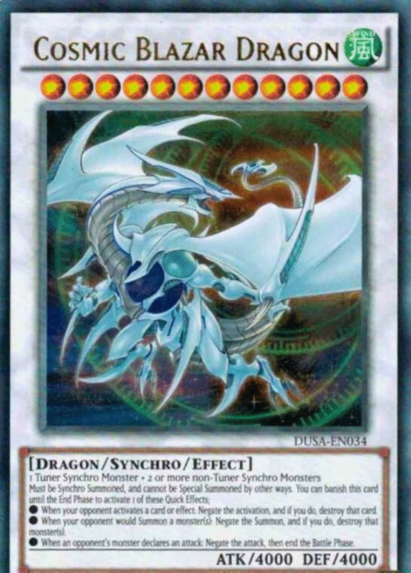 Cosmic Blazar Dragon - DUSA-EN034 - Duelist Saga (DUSA) (dañado)