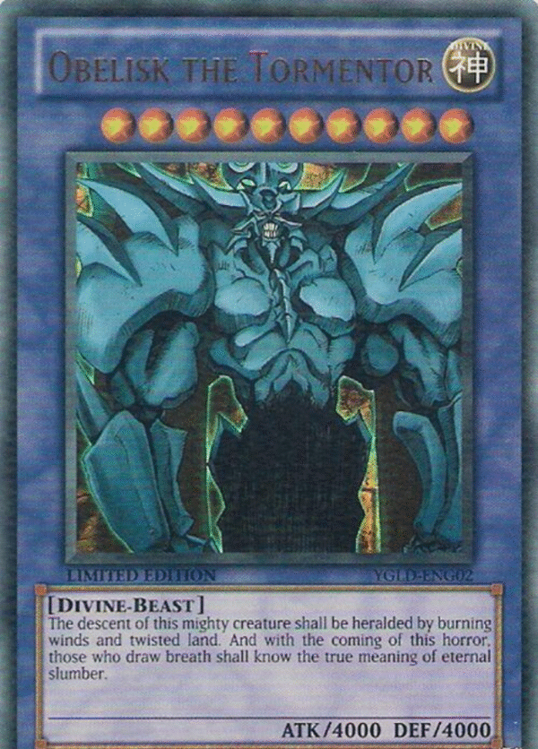 Obelisk the Tormentor - YGLD-ENG02 - King of Games: Yugi's Legendary Decks (YGLD)