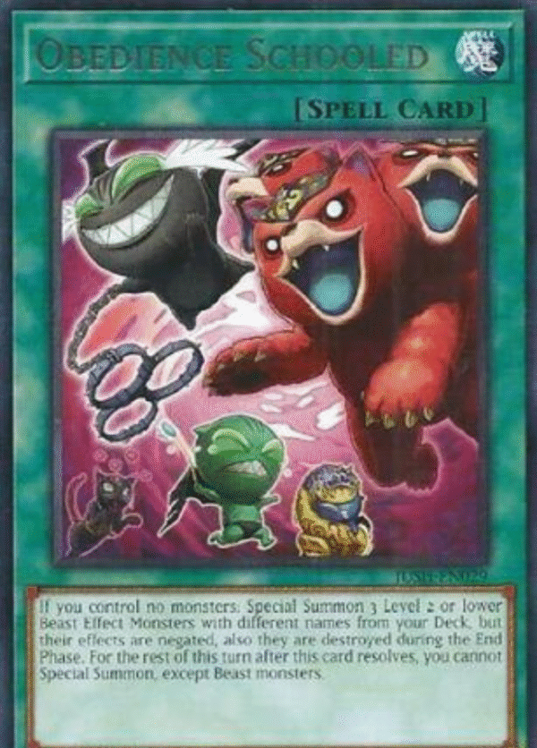 Obedience Schooled - JUSH-EN029 - Rare 1st Edition