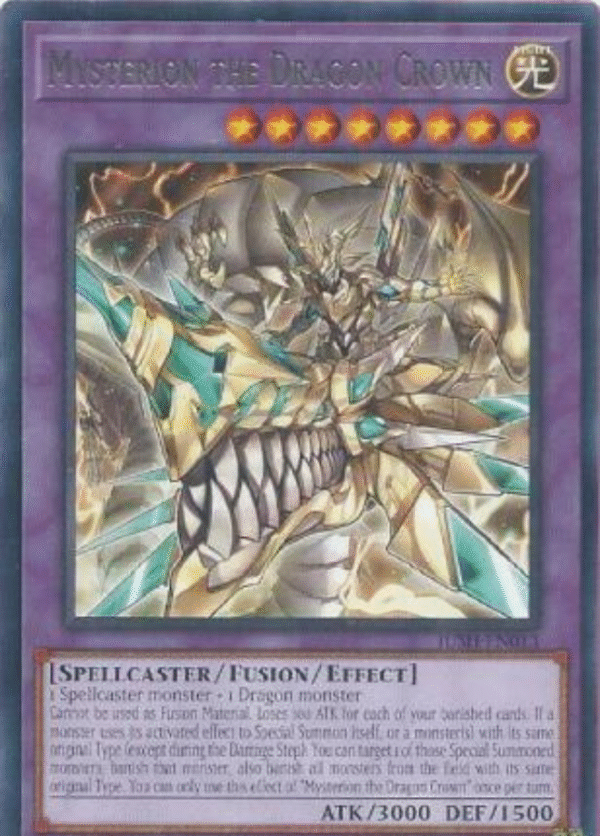 Mysterion the Dragon Crown - JUSH-EN013 - Rare 1st Edition