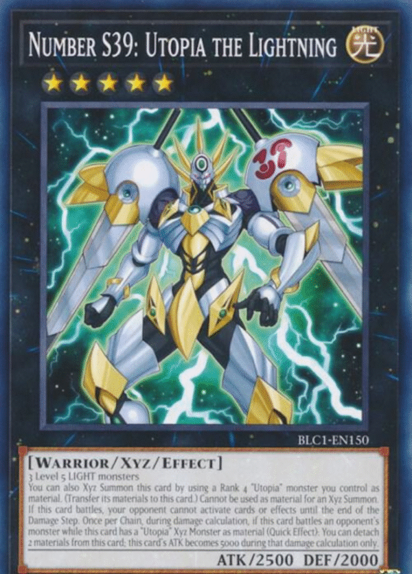 Number S39: Utopia the Lightning - BLC1-EN150 - Battles of Legend: Chapter 1 (BLC1)