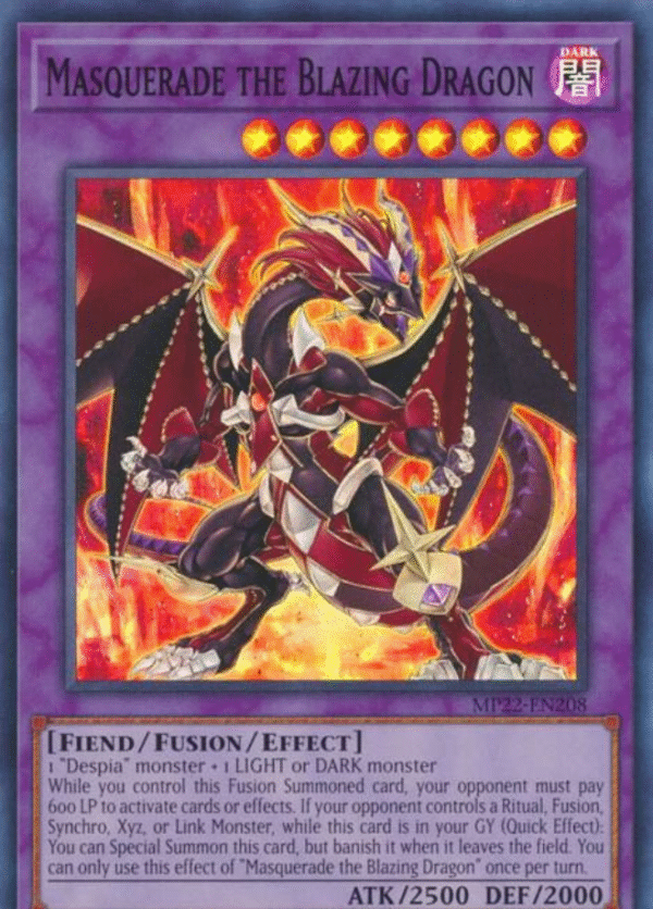 Masquerade the Blazing Dragon - MP22-EN208 - 2022 Tin of the Pharaoh's Gods (MP22)