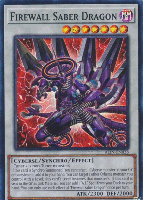 Firewall Saber Dragon - ALIN-EN038 - Alliance Insight (ALIN)