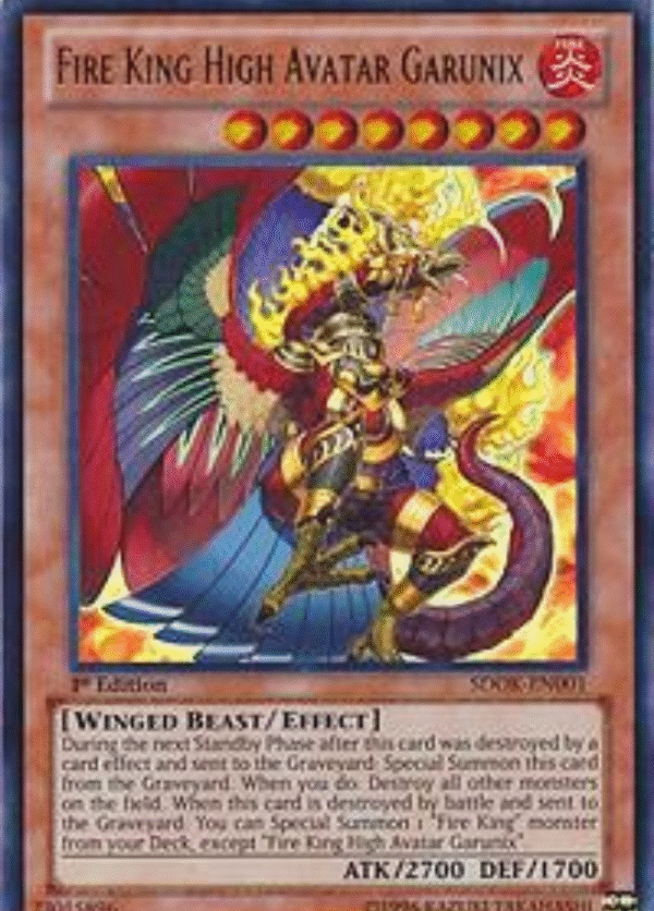 Fire King High Avatar Garunix - SDOK-EN001 - Structure Deck: Onslaught of the Fire Kings (SDOK)