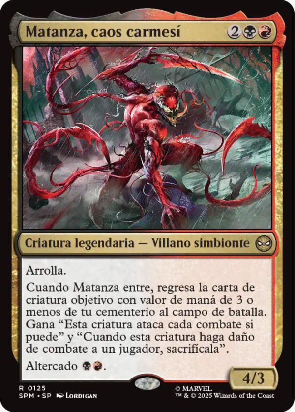 Matanza, caos carmesí Promotional Prerelease Foil 0125 (español)