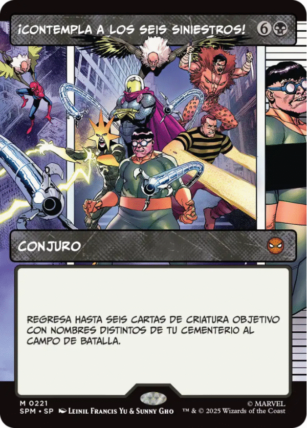 ¡Contempla a los Seis Siniestros! Marvel's Spider-Man Variants 0221 - Borderless (español)