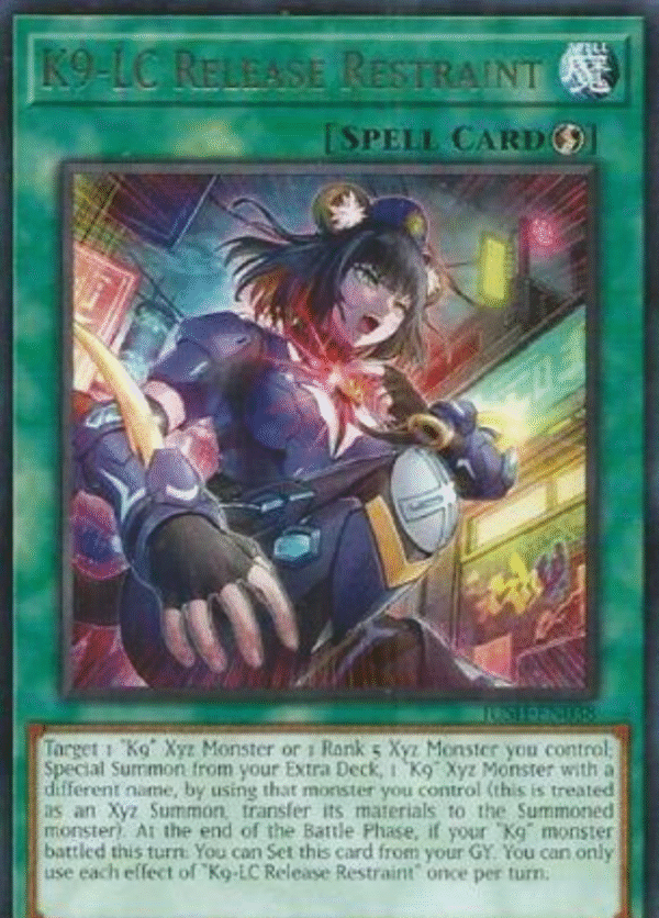 K9-LC Release Restraint - JUSH-EN038 - Rare 1st Edition