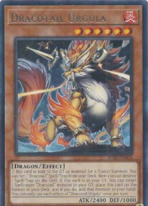 Dracotail Urgula - JUSH-EN004 - Rare 1st Edition