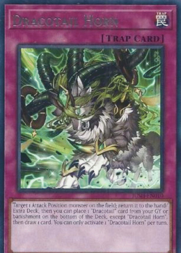 Dracotail Horn - JUSH-EN010 - Rare 1st Edition