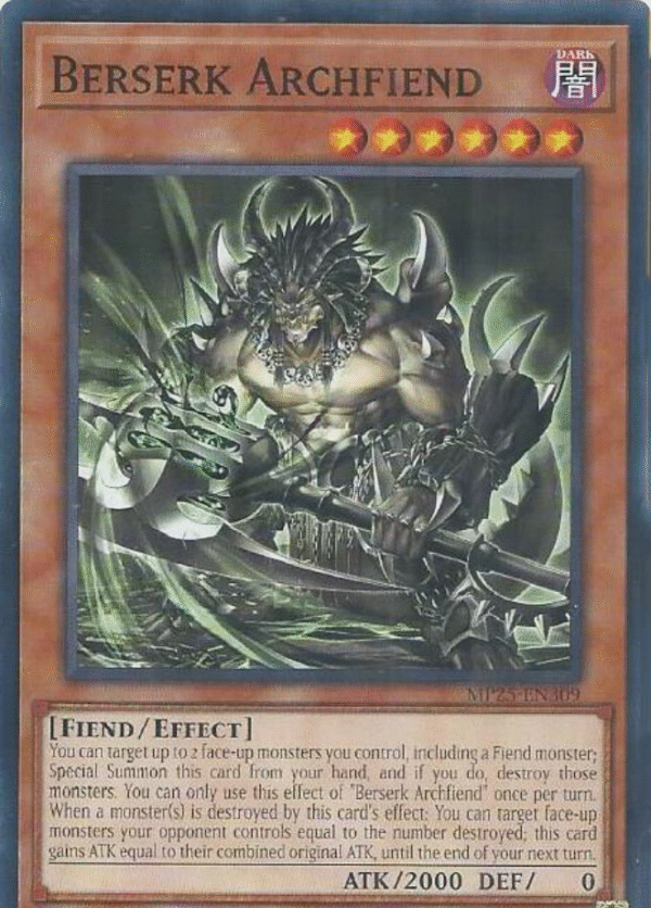 Berserk Archfiend - MP25-EN309 - 2025 Mega-Pack (MP25)