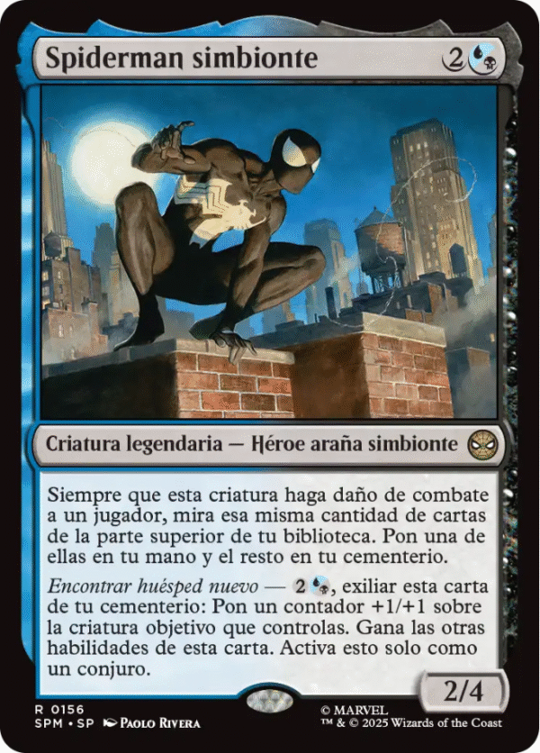 Spiderman simbionte Promotional Prerelease Foil 0156 (español)