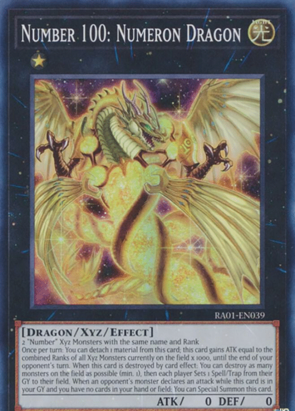 Number 100: Numeron Dragon - RA01-EN039 - 25th Anniversary Rarity Collection (RA01)