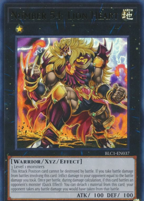 Number 54: Lion Heart - BLC1-EN037 - Battles of Legend: Chapter 1 (BLC1)