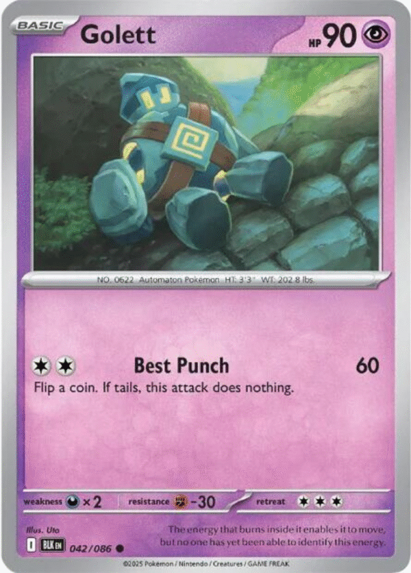 Golett - 042/086 / Common - SV:Black Bolt (BLK)