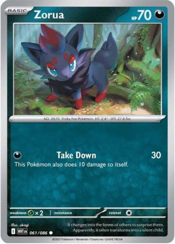 Zorua - 061/086 / Common - SV: White Flare (WHT)