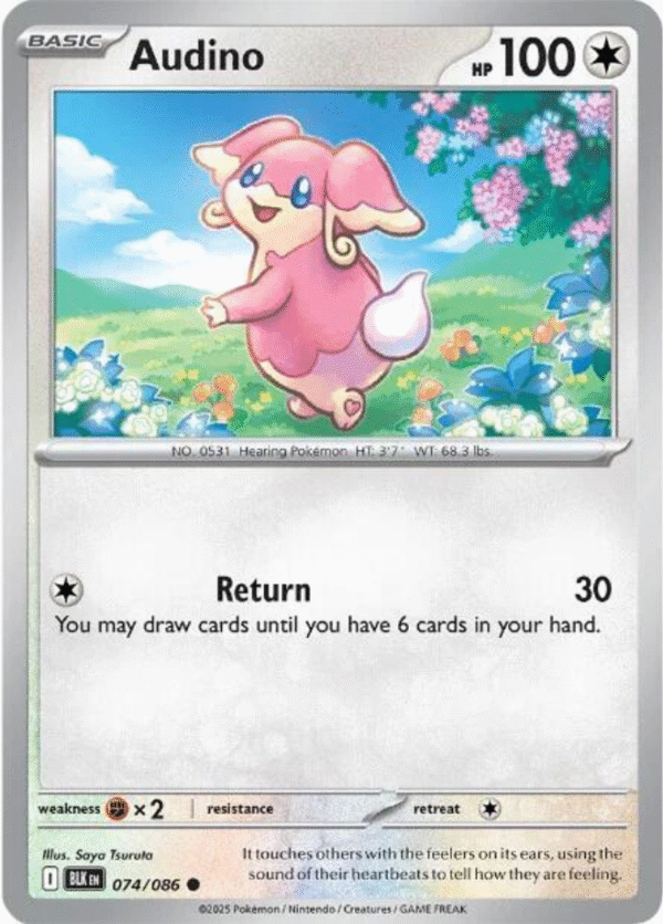 Audino - 074/086 - SV: Black Bolt (BLK)