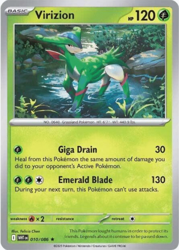 Virizion - 010/086 / Rare - SV: White Flare (WHT)