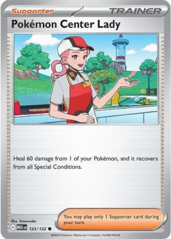 Pokemon Center Lady - 123/132 / Common - Mega Evolution (MEG)