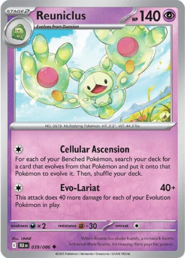 Reuniclus - 039/086 / Uncommon - SV: Black Bolt (BLK)