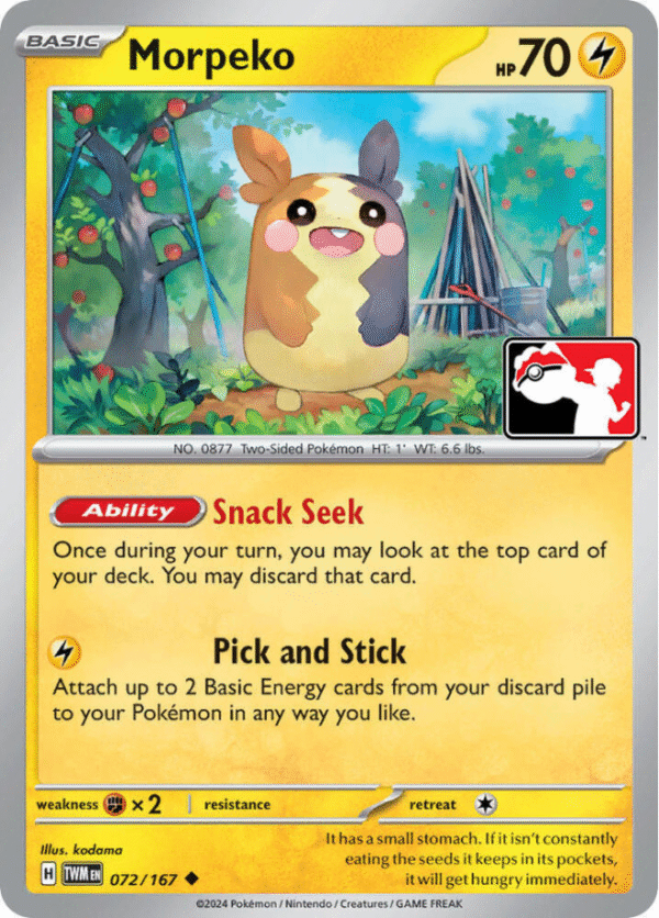 Morpeko - 072-167 - Prize Pack Series Cards