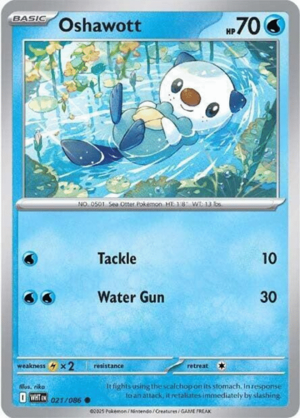 Oshawott - 021/086 / Common - SV: White Flare (WHT)