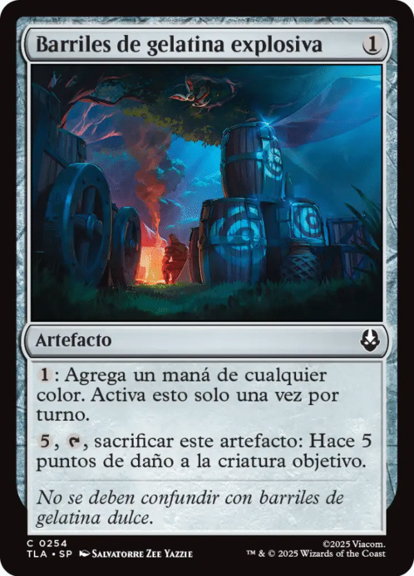 Barriles de gelatina explosiva - 0254 - (Español)