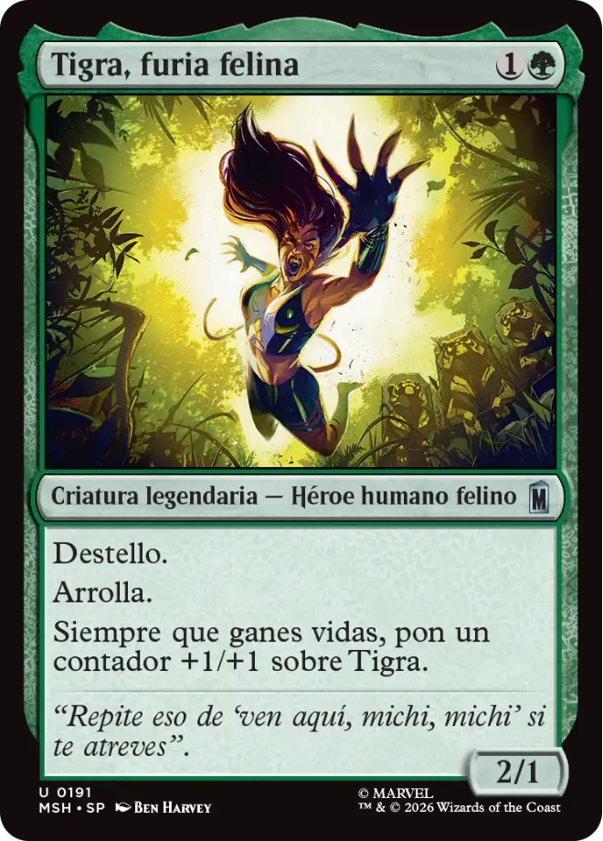 Tigra, furia Felina - 0191 -  Superhéroes de Marvel