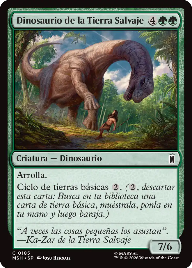 Dinasaurio de la Tierra Salvaje - 0185 - Marvel Super Heroes